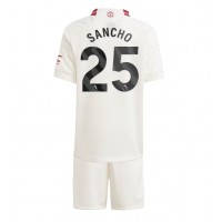 Manchester United Jadon Sancho #25 Replika babykläder Tredjeställ Barn 2023-24 Kortärmad (+ korta byxor)